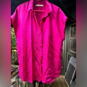 Free People 100% silk top size L